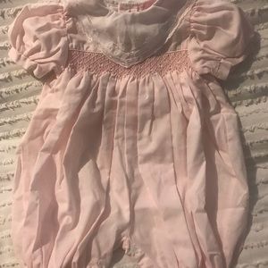 Petit Ami pink long Romper suit